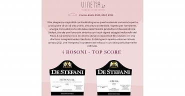 Two wines with 4 Rosoni from Ais Veneto