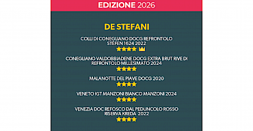 De Stefani's stars shine in the 2026 Vinibuoni d'Italia guide